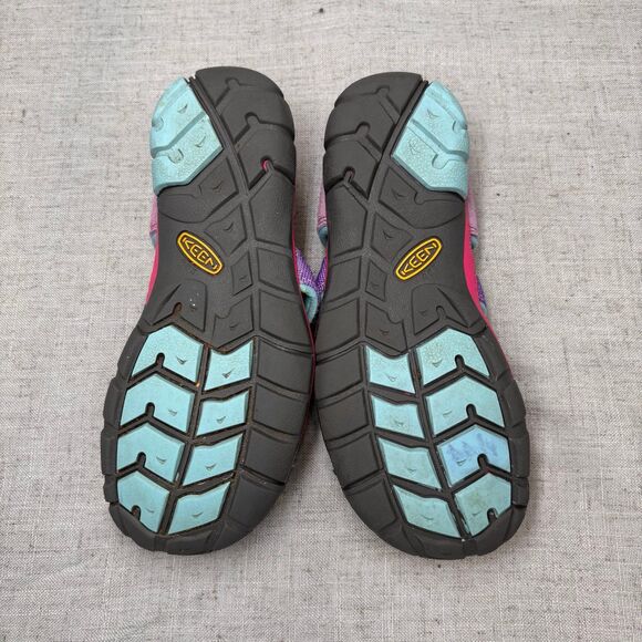 Keen Seacamp Sandals Purple Pink Leather Slip On Water Sandals Kids Size 3 - Picture 7 of 10